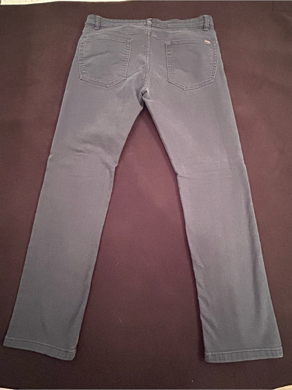 JACHS New York Men’s Gray Slim Straight Jeans Dark Wash Cotton 5-Pocket Logo